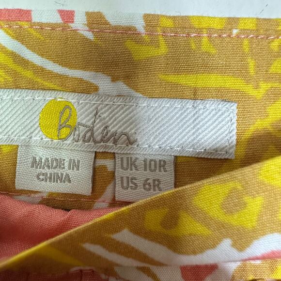 BODEN Lorna tiered maxi skirt pineapple print size 6 - Picture 4 of 8